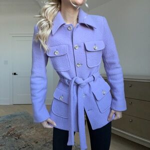 &Other Stories purple wool jacket